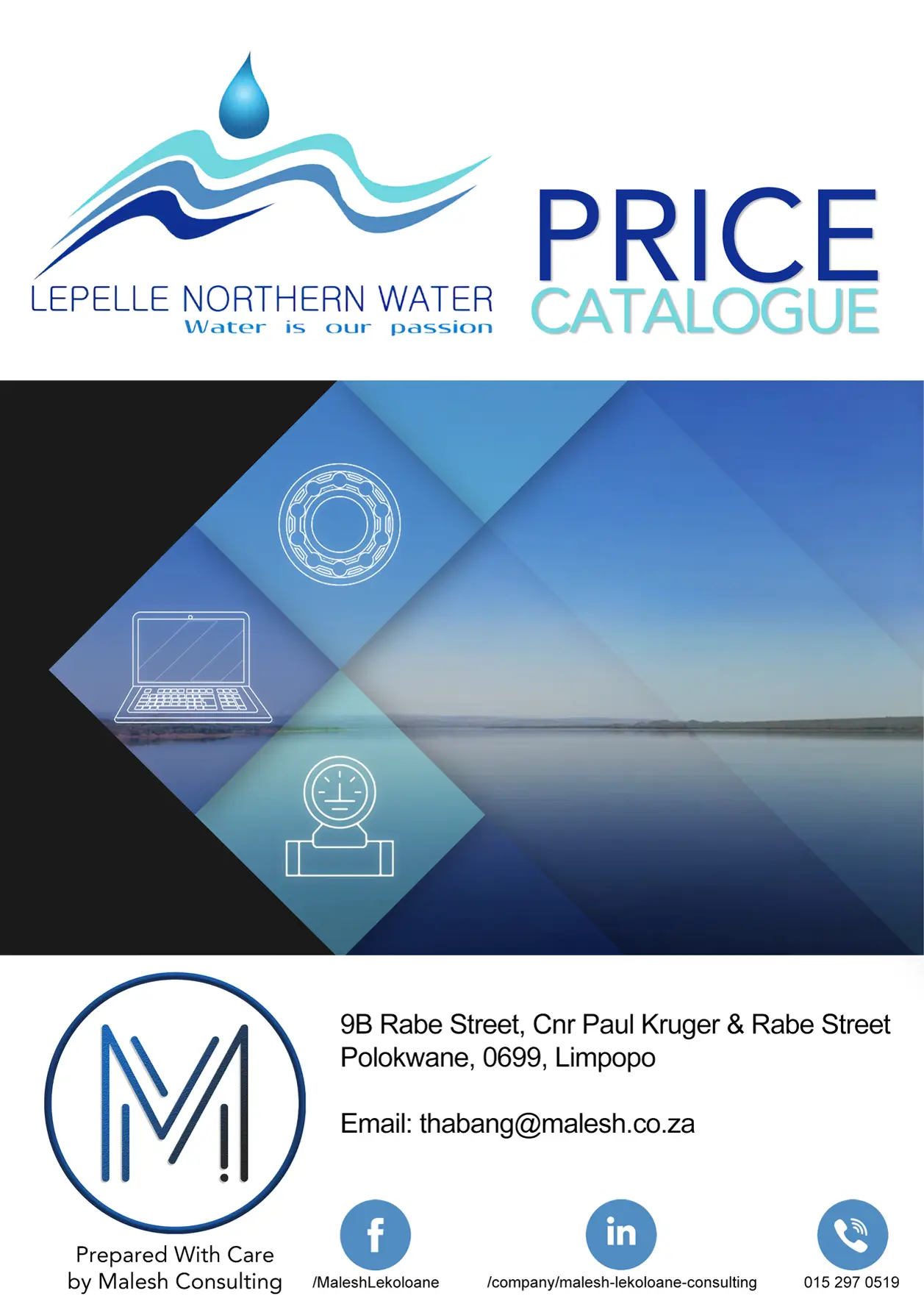 Lepelle Northern Water Price Catalog Front Page